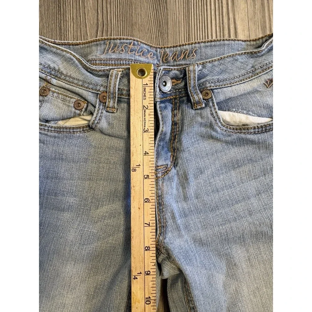 Justice Premium Jeans Girls 14R  Boot Cut Simply Low  Jeans